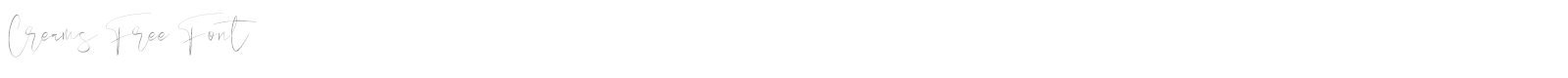 Creams font preview